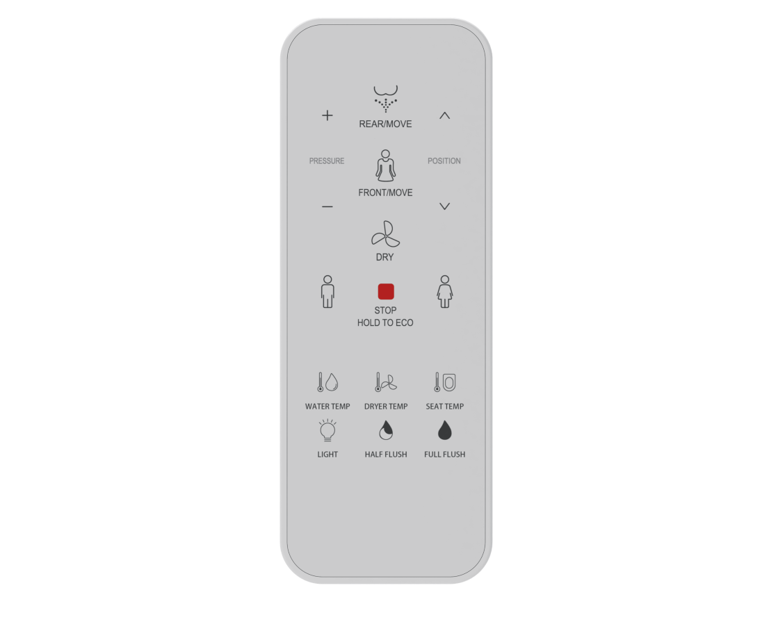 Novus Wall Hung Smart Bidet Suite Remote