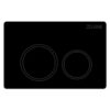 Zero Extra High Rimless Whirlpool Flush Floor Pan Button Black