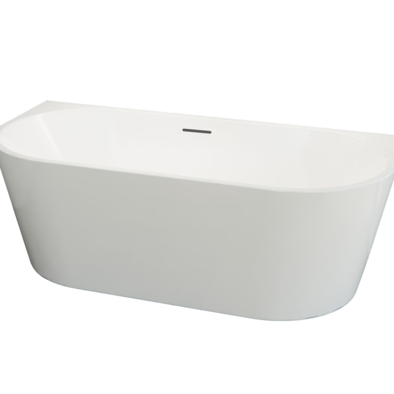 Mila Back to Wall Freestanding Bathtub