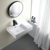 Glide Care Wall Hung Ceramic Basing Left Hand Bowl