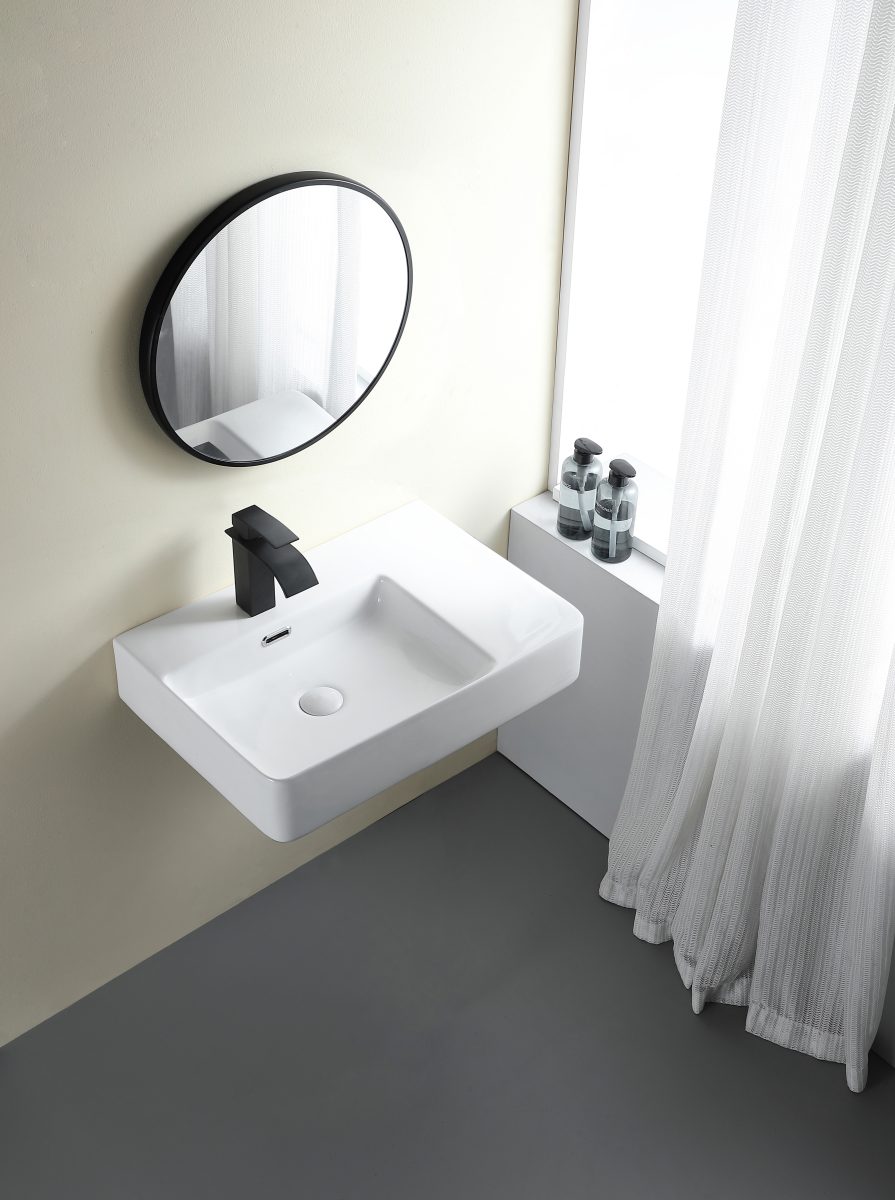 Glide Care Wall Hung Ceramic Basing Left Hand Bowl