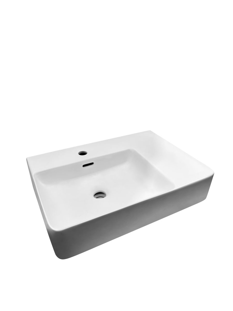 Glide Care Wall Hung Ceramic Basing Left Hand Bowl