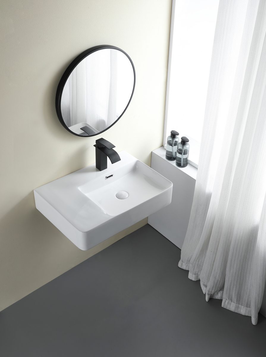 Glide Care Wall Hung Ceramic Basing Left Hand Bowl
