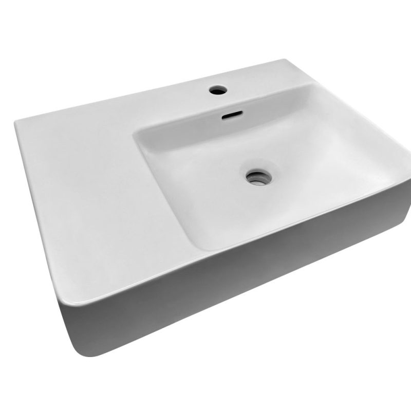Glide Care Wall Hung Ceramic Basing Left Hand Bowl