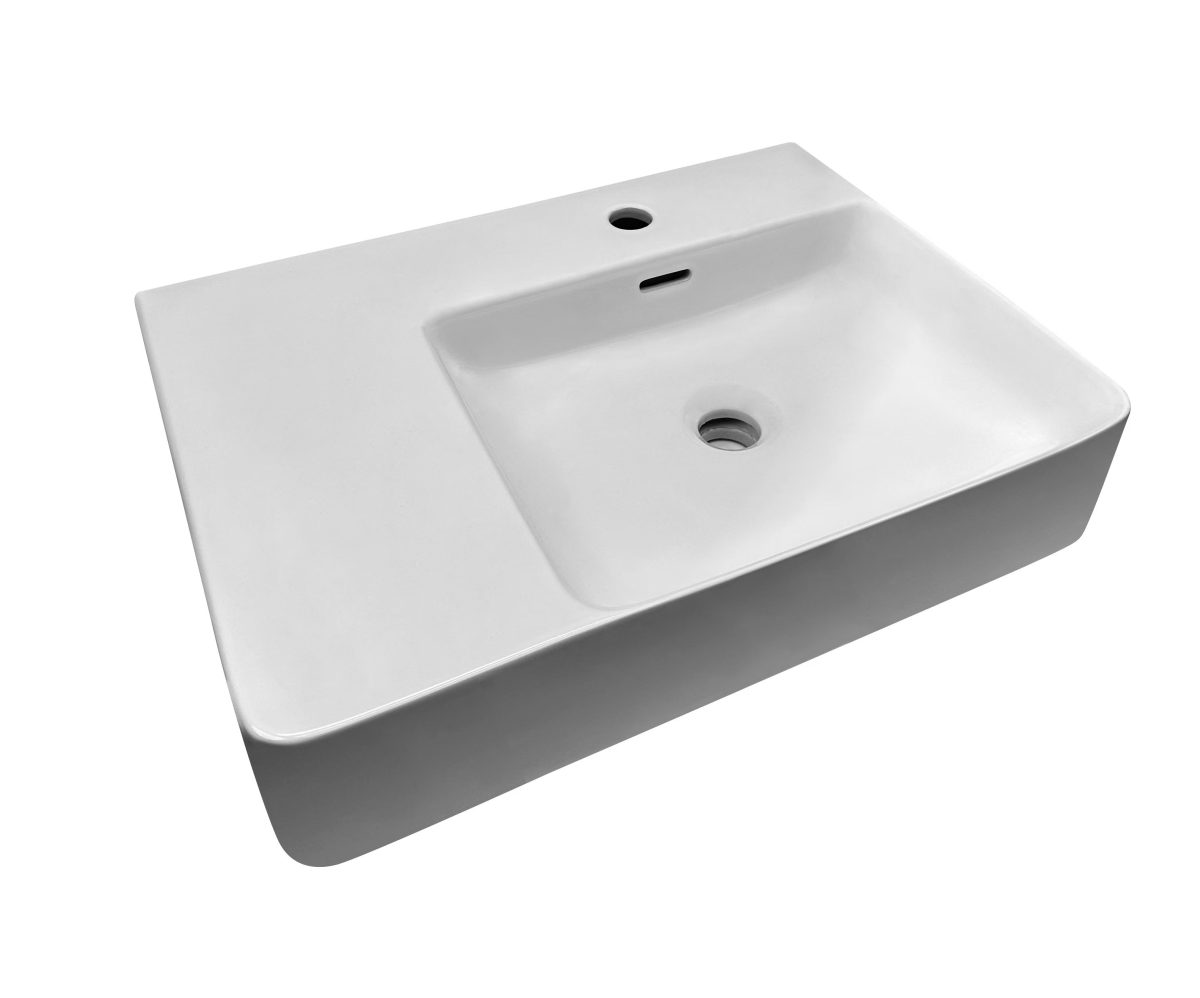 Glide Care Wall Hung Ceramic Basing Left Hand Bowl